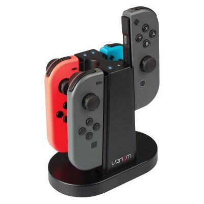 Station de Charge Quadruple Joy-Con Venom pour Nintendo Switch - Publicité Station de Charge Quadruple Joy-Con Venom pour Nintendo Switch - Publicité