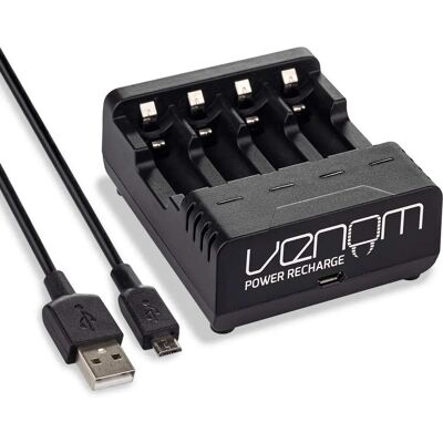Venom Oplaadbare AA / AAA Batterijlader - Lader Venom Oplaadbare AA / AAA Batterijlader - Lader