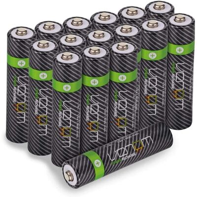 Venom RC Venom Power Recharge - 800mAh Nimh Rechargeable AAA Batteries - Pack of 16 Venom RC Venom Power Recharge - 800mAh Nimh Rechargeable AAA Batteries - Pack of 16