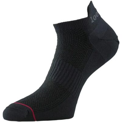 1000 Mile Mens Black Tactel Double Layer Trainer Socks 1000 Mile Mens Black Tactel Double Layer Trainer Socks