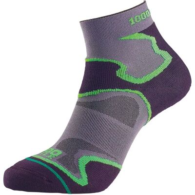 1000 Mile 2026 Doppel-Lagen-Antislip-Socken - Schwarz/Grün - Socken 1000 Mile 2026 Doppel-Lagen-Antislip-Socken - Schwarz/Grün - Socken