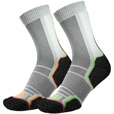 1000 Mile Socken - Trek Repreve Doppelpack - Schwarz/Orange/Grün - Socken 1000 Mile Socken - Trek Repreve Doppelpack - Schwarz/Orange/Grün - Socken