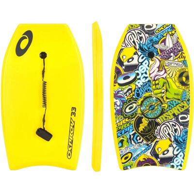 Osprey 33” Bodyboard - Lightweight, Adjustable Wrist Leash, Yellow Osprey 33” Bodyboard - Lightweight, Adjustable Wrist Leash, Yellow