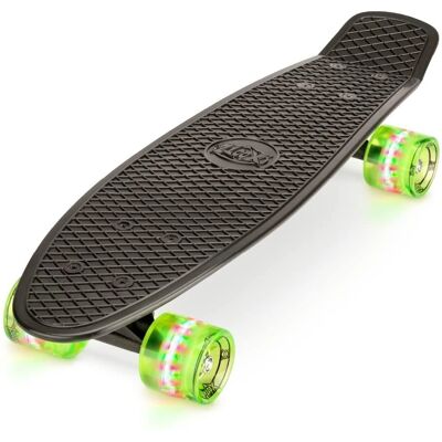 Wilton Bradley Xootz Kid's Retro Plastic Skateboard - 22-Inch Black Wilton Bradley Xootz Kid's Retro Plastic Skateboard - 22-Inch Black