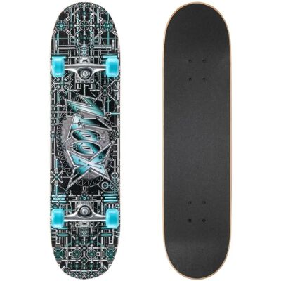 Xootz Kids Complete Beginners Double Kick Trick Skateboard - 31 x 8 Xootz Kids Complete Beginners Double Kick Trick Skateboard - 31 x 8