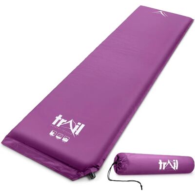 Matelas de camping auto-gonflant Trail Outdoor Leisure - 5cm d'épaisseur - Violet - Publicité Matelas de camping auto-gonflant Trail Outdoor Leisure - 5cm d'épaisseur - Violet - Publicité