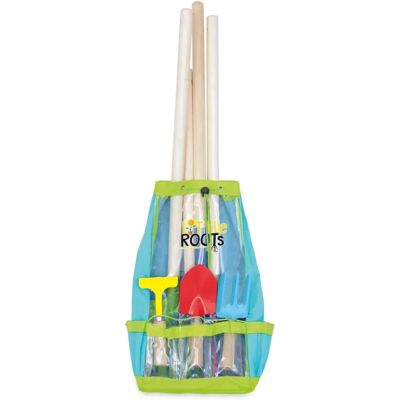 Little Roots Gardening Tool Backpack - Lawn Rake & Gloves for Kids Little Roots Gardening Tool Backpack - Lawn Rake & Gloves for Kids