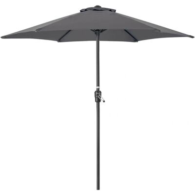 Christow 2.4m Grey Garden Parasol - Garden Parasol Christow 2.4m Grey Garden Parasol - Garden Parasol