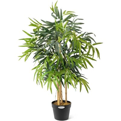 Christow Artificial Bamboo Plant - 3ft - Multi Coloured Christow Artificial Bamboo Plant - 3ft - Multi Coloured
