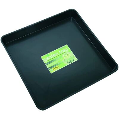 Garland Square Garden Tray - Black Plastic Potting - Garden Tray - Drainage Garland Square Garden Tray - Black Plastic Potting - Garden Tray - Drainage