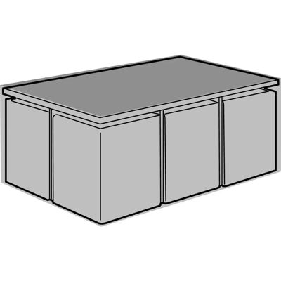Garland 6 Seater Rectangular Cube Set Cover - Premium Garland 6 Seater Rectangular Cube Set Cover - Premium
