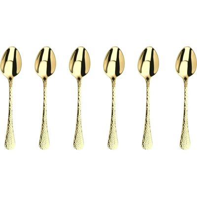Arthur Price Avalon Champagne Set of 6 Stainless Steel Tea Spoons Arthur Price Avalon Champagne Set of 6 Stainless Steel Tea Spoons