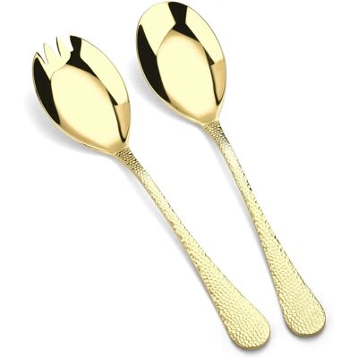 Arthur Price Champagne Avalon Stainless Steel Salad Servers Set - Luxury 2-Piece Cutlery Arthur Price Champagne Avalon Stainless Steel Salad Servers Set - Luxury 2-Piece Cutlery