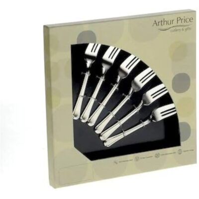 Arthur Price Classic Bead Box Of 6 Pastry Forks - Cutlery Arthur Price Classic Bead Box Of 6 Pastry Forks - Cutlery