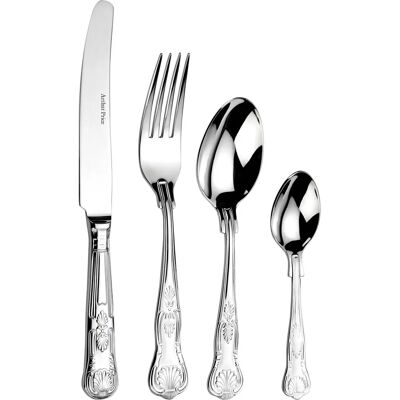 Arthur Price Kings 24 Piece Cutlery Set - Silver, Classic Heritage Arthur Price Kings 24 Piece Cutlery Set - Silver, Classic Heritage