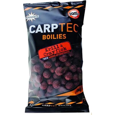 Dynamite Baits CarpTec 1 kg 20 mm Krabben-Krill Boilies Dynamite Baits CarpTec 1 kg 20 mm Krabben-Krill Boilies