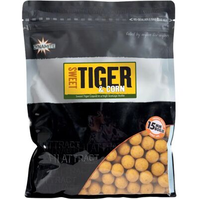 Dynamite Baits Bouillettes Tigre Doux & Maïs - 1kg - Brun - 15mm - Publicité Dynamite Baits Bouillettes Tigre Doux & Maïs - 1kg - Brun - 15mm - Publicité
