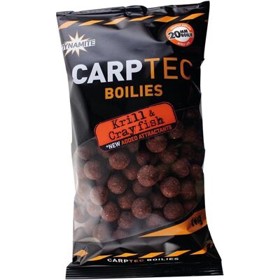 Dynamite Baits Carptec Krill & Crayfish Boilies - 1,8 Kg - Brun - 20 Mm Dynamite Baits Carptec Krill & Crayfish Boilies - 1,8 Kg - Brun - 20 Mm
