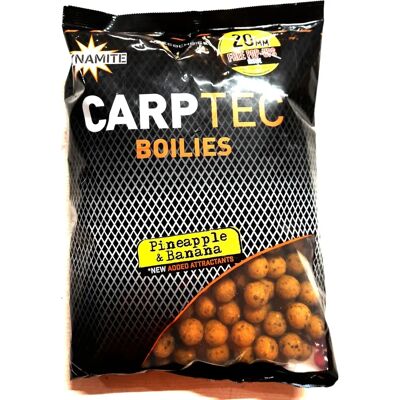 Boilies Ananas & Banane Carptec - 1,8 Kg - Beige - 20mm - Appât pour la carpe - Publicité Boilies Ananas & Banane Carptec - 1,8 Kg - Beige - 20mm - Appât pour la carpe - Publicité