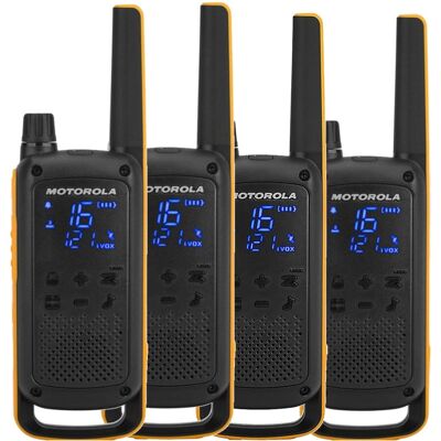 Motorola T82 Extreme - Radia dwukierunkowe 16 kanałów - Czarny, Pomarańczowy, Żółty Motorola T82 Extreme - Radia dwukierunkowe 16 kanałów - Czarny, Pomarańczowy, Żółty