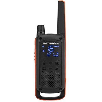 Motorola T82 Two-Way Radio - 16 Channels, Black, Orange Motorola T82 Two-Way Radio - 16 Channels, Black, Orange