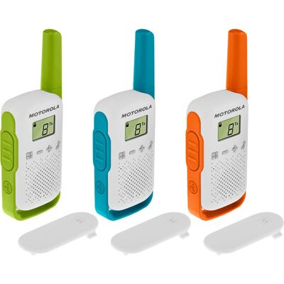 Motorola T42 Dvoustranné Rádio - 16 Kanálů, Vícebarevné, 4 km Dosah Motorola T42 Dvoustranné Rádio - 16 Kanálů, Vícebarevné, 4 km Dosah