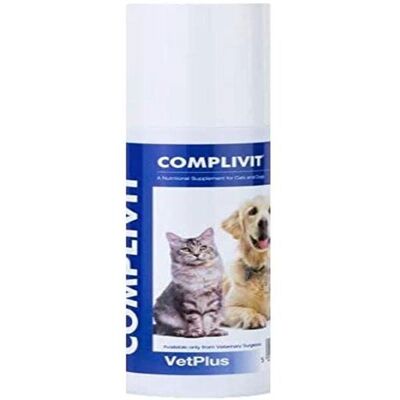 VetPlus Complivit 150g - Complément nutritionnel pour chiens et chats - Publicité VetPlus Complivit 150g - Complément nutritionnel pour chiens et chats - Publicité