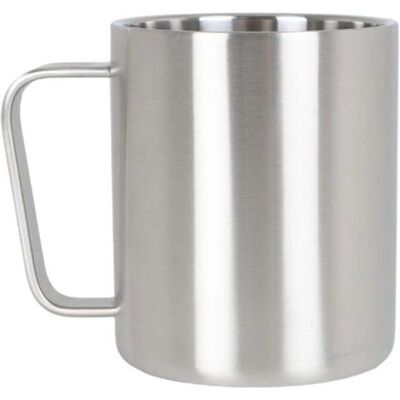 Lifeventure Lifemarque Grey Stainless Steel Camping Mug - Camping Mug Lifeventure Lifemarque Grey Stainless Steel Camping Mug - Camping Mug