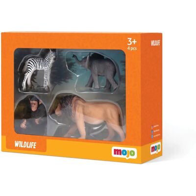Mojo Wildlife Africa Starter Toy Figure Set - Unisex, 4 Figures Mojo Wildlife Africa Starter Toy Figure Set - Unisex, 4 Figures