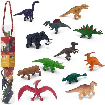 Mojo Mini Dinosaur Set - 12 Piece Prehistoric Animal Figures - Educational & Collectible Mojo Mini Dinosaur Set - 12 Piece Prehistoric Animal Figures - Educational & Collectible
