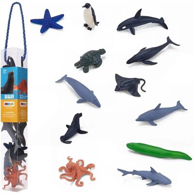 Mojo Sealife Mini Sealife Animals - 12 Piece Educational Toy Set Mojo Sealife Mini Sealife Animals - 12 Piece Educational Toy Set