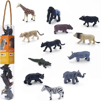 Mojo Wildlife Mini Wild Animals Set - 12 Figures Mojo Wildlife Mini Wild Animals Set - 12 Figures