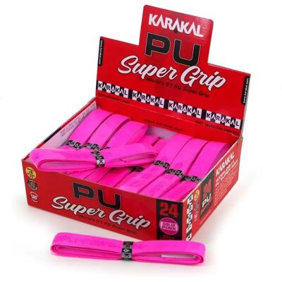 Karakal PU Super Grip Pink - Racket Sport Replacement Grip Karakal PU Super Grip Pink - Racket Sport Replacement Grip