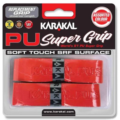 KARAKAL - Super Grip PU - Rouge - Pack de 2 - Grip - Publicité KARAKAL - Super Grip PU - Rouge - Pack de 2 - Grip - Publicité