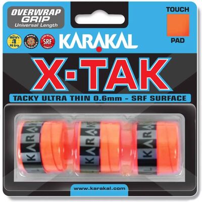 Karakal - XTAK Overgrip 0.6mm - Orange - Overgrip Karakal - XTAK Overgrip 0.6mm - Orange - Overgrip