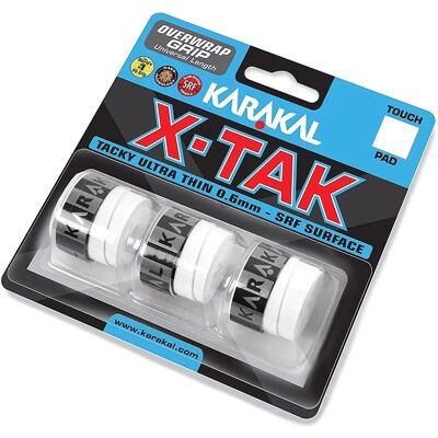 Karakal - XTAK - White - 0.6mm - Overgrip Karakal - XTAK - White - 0.6mm - Overgrip