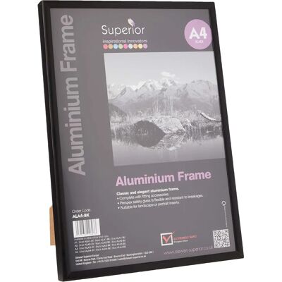 Seco Aluminium Schwarz A4 Bilderrahmen - Fotolijst Seco Aluminium Schwarz A4 Bilderrahmen - Fotolijst