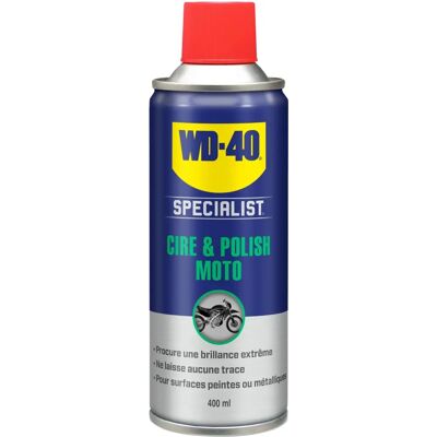 WD40 Cire et Polish Spécialiste Moto - 400ml - Plusieurs couleurs - Publicité WD40 Cire et Polish Spécialiste Moto - 400ml - Plusieurs couleurs - Publicité