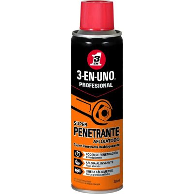 Aceite lubricante 3 en 1 Penetrante en spray - Metal - 250 ml Aceite lubricante 3 en 1 Penetrante en spray - Metal - 250 ml