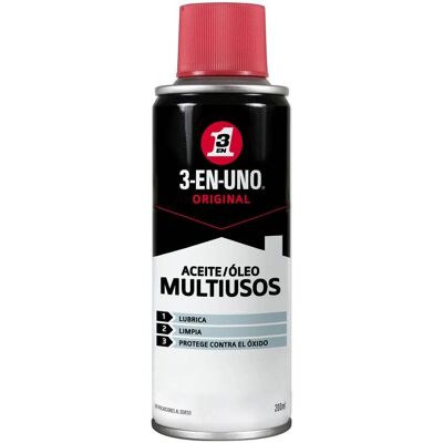 Ninguno 3 En Uno Original - Spray multiuso 200 ml - Lubrifica, Limpa, Protege contra ferrugem Ninguno 3 En Uno Original - Spray multiuso 200 ml - Lubrifica, Limpa, Protege contra ferrugem