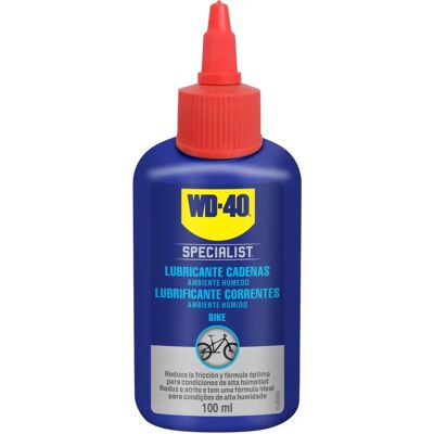 Lubrificante de Correntes WD-40 BIKE - Ambiente húmido - 100ml Lubrificante de Correntes WD-40 BIKE - Ambiente húmido - 100ml