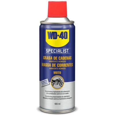 WD-40 Kettenschmierstoff - 400ml Feuchtes Umfeld - Schmiermittel WD-40 Kettenschmierstoff - 400ml Feuchtes Umfeld - Schmiermittel