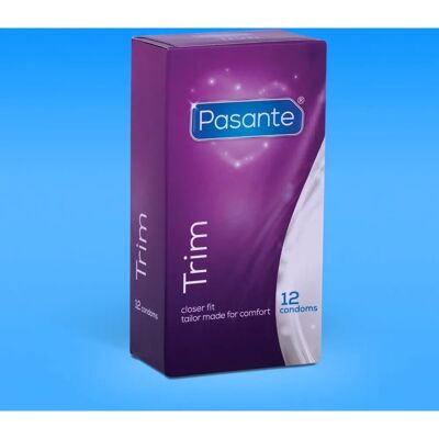 Pasante Trim Latex Condooms - 12 Stuks - Nauw passende pasvorm Pasante Trim Latex Condooms - 12 Stuks - Nauw passende pasvorm