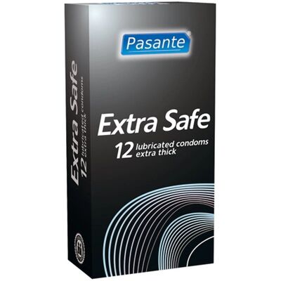 Pasante Extra Kondomit - 12 Kpl - Turvallinen, voideltu, luonnollinen Pasante Extra Kondomit - 12 Kpl - Turvallinen, voideltu, luonnollinen