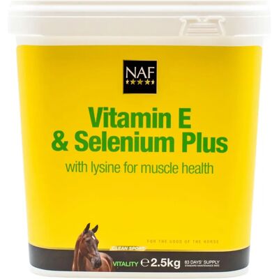 NAF Vitamin E Selenium Lysine for Horses - 2.5kg Tub NAF Vitamin E Selenium Lysine for Horses - 2.5kg Tub