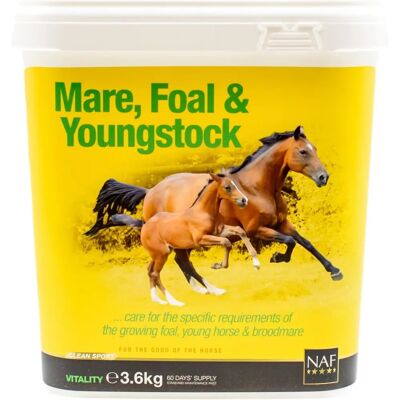 NAF Mare, Foal & Youngstock Supplement 3.6kg - Horse Supplement NAF Mare, Foal & Youngstock Supplement 3.6kg - Horse Supplement