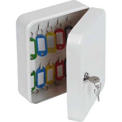 Phoenix KC0026K Grey Key Cabinet - 20 Hook Lockable Wall Mount Phoenix KC0026K Grey Key Cabinet - 20 Hook Lockable Wall Mount