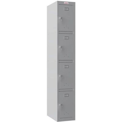 Phoenix Safe Co. PL1430GGK Schließfach - 4 Fächer, Grau - Spind Phoenix Safe Co. PL1430GGK Schließfach - 4 Fächer, Grau - Spind