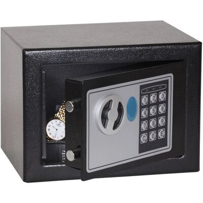 Sicurezza Compatta in Acciaio Nero Phoenix SS0721E Sicurezza Compatta in Acciaio Nero Phoenix SS0721E