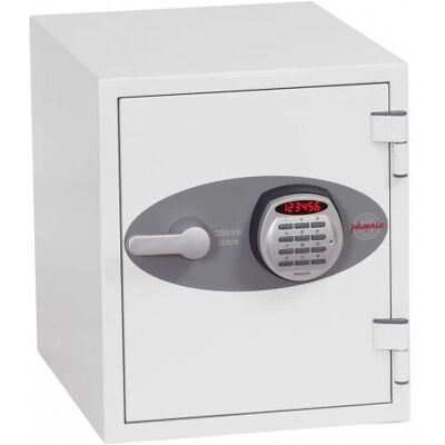 Phoenix Safe Co. DS2001E Safe - White - Fire-resistant Steel Compact Security Phoenix Safe Co. DS2001E Safe - White - Fire-resistant Steel Compact Security